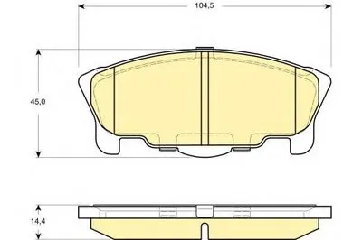 Комплект тормозных колодок, дисковый тормоз GIRLING купить