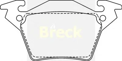 Комплект тормозных колодок, дисковый тормоз BRECK купить