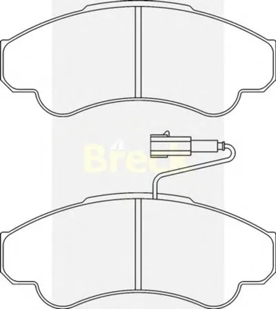 Комплект тормозных колодок, дисковый тормоз BRECK купить
