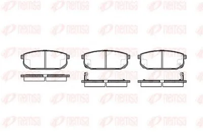 Комплект тормозных колодок, дисковый тормоз KAWE купить