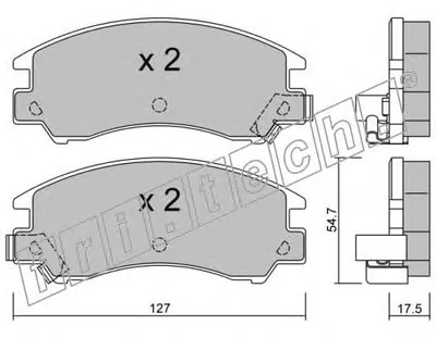 Комплект тормозных колодок, дисковый тормоз fri.tech. купить