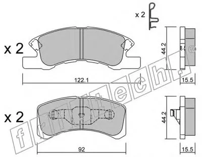 Комплект тормозных колодок, дисковый тормоз fri.tech. купить
