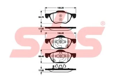 Комплект тормозных колодок, дисковый тормоз sbs купить