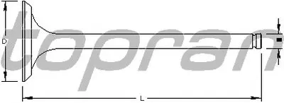 Впускной клапан TOPRAN купить