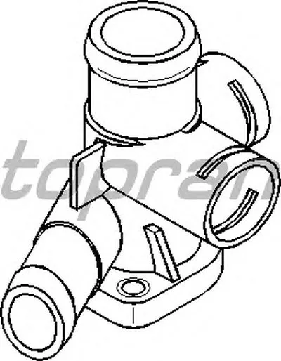 Фланец охлаждающей жидкости TOPRAN купить