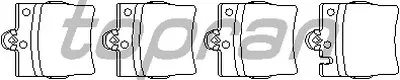 Комплект тормозных колодок, дисковый тормоз TOPRAN купить