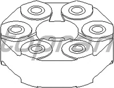 Шарнир, продольный вал TOPRAN купить