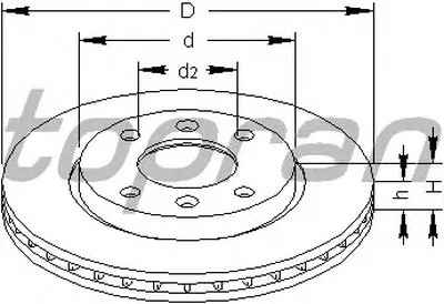 Тормозной диск TOPRAN купить