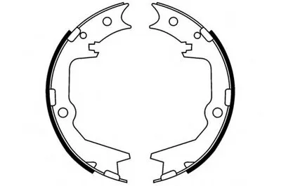 Комплект тормозных колодок; Комплект тормозных колодок, стояночная тормозная система E.T.F. купить