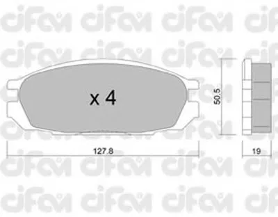 Комплект тормозных колодок, дисковый тормоз CIFAM купить