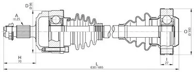 Приводной вал SPIN OPEN PARTS купить
