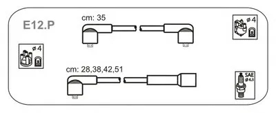 Комплект проводов зажигания JANMOR купить