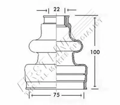 Пыльник, приводной вал FIRST LINE купить