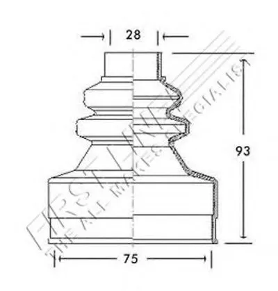 Пыльник, приводной вал FIRST LINE купить