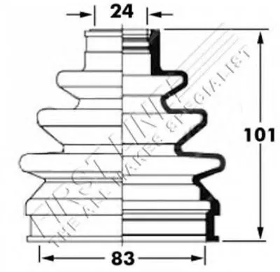 Пыльник, приводной вал FIRST LINE купить