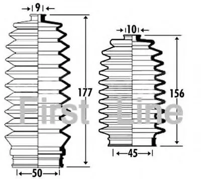 Пыльник, рулевое управление FIRST LINE купить