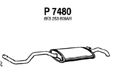 Глушитель выхлопных газов конечный FENNO купить