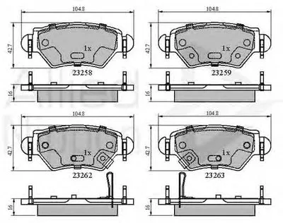 Комплект тормозных колодок, дисковый тормоз ANL Braking COMLINE купить