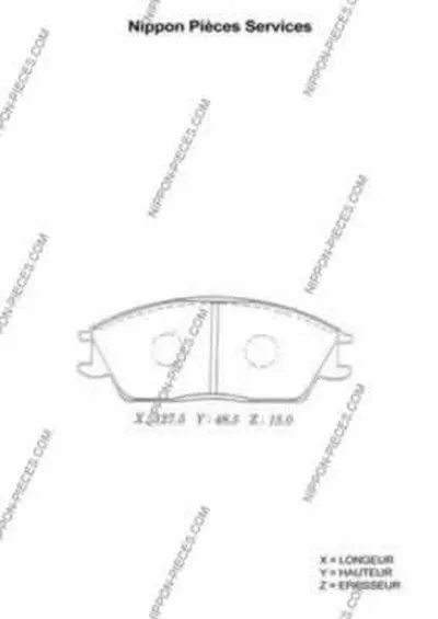 Комплект тормозных колодок, дисковый тормоз NPS купить