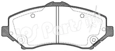 Комплект тормозных колодок, дисковый тормоз IPS Parts IPS Parts купить