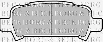 Комплект тормозных колодок, дисковый тормоз BORG & BECK купить