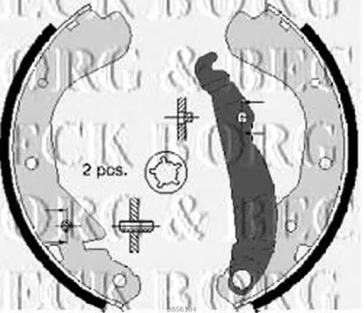 Комплект тормозных колодок BORG & BECK купить