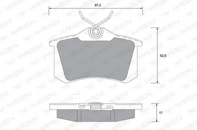Комплект тормозных колодок, дисковый тормоз WEEN купить