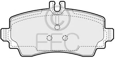 Комплект тормозных колодок, дисковый тормоз EEC купить