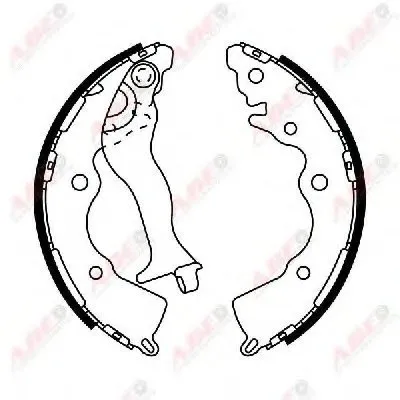 Комплект тормозных колодок ABE купить