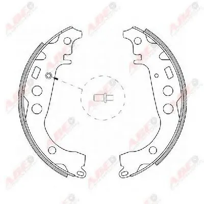 Комплект тормозных колодок ABE купить