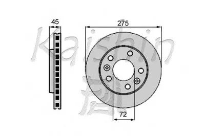Тормозной диск KAISHIN купить