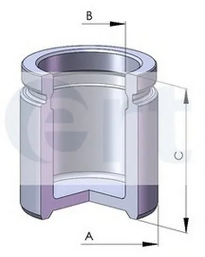 Поршень, корпус скобы тормоза ERT купить