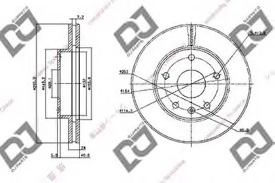 Тормозной диск DJ PARTS купить