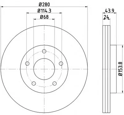 Тормозной диск PRO HELLA PAGID купить