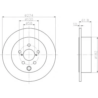 Тормозной диск PRO HELLA PAGID купить