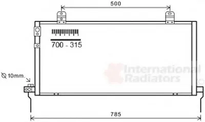 Конденсатор, кондиционер VAN WEZEL купить