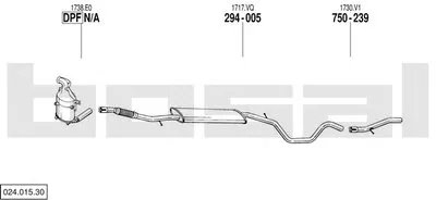 Система выпуска ОГ BOSAL купить