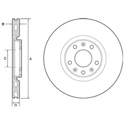 Тормозной диск DELPHI купить