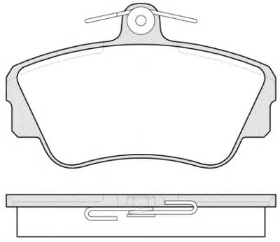 Комплект тормозных колодок, дисковый тормоз REMSA купить