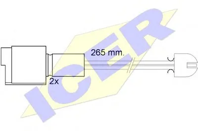 Сигнализатор, износ тормозных колодок ICER купить