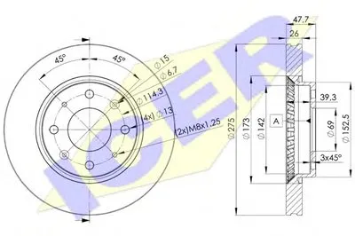 Тормозной диск ICER купить