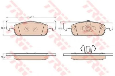 Комплект тормозных колодок, дисковый тормоз COTEC TRW купить