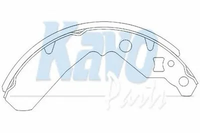 Комплект тормозных колодок KAVO PARTS купить
