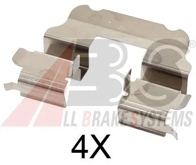 Комплектующие, колодки дискового тормоза A.B.S. купить