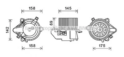Электродвигатель, вентиляция салона AVA QUALITY COOLING купить