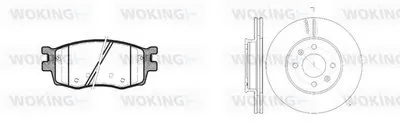Комплект тормозов, дисковый тормозной механизм WOKING купить