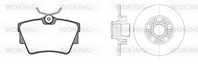 Комплект тормозов, дисковый тормозной механизм WOKING купить