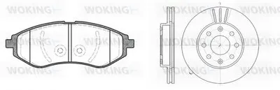 Комплект тормозов, дисковый тормозной механизм WOKING купить