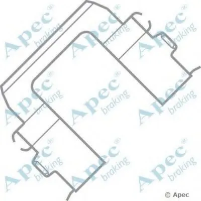 Комплектующие, тормозные колодки APEC braking купить
