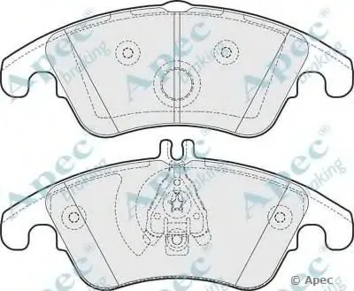 Комплект тормозных колодок, дисковый тормоз APEC braking купить